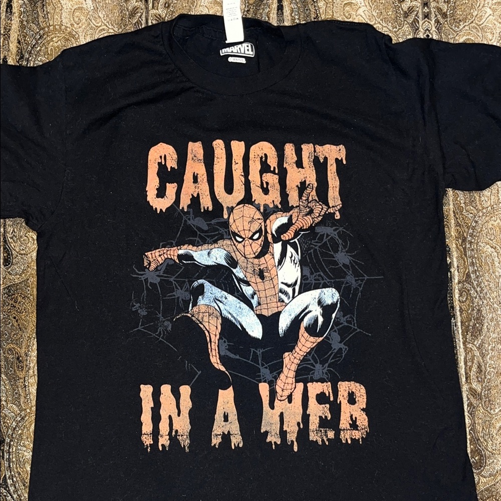 Marvel Halloween Black and Orange Spider-Man T-shirt